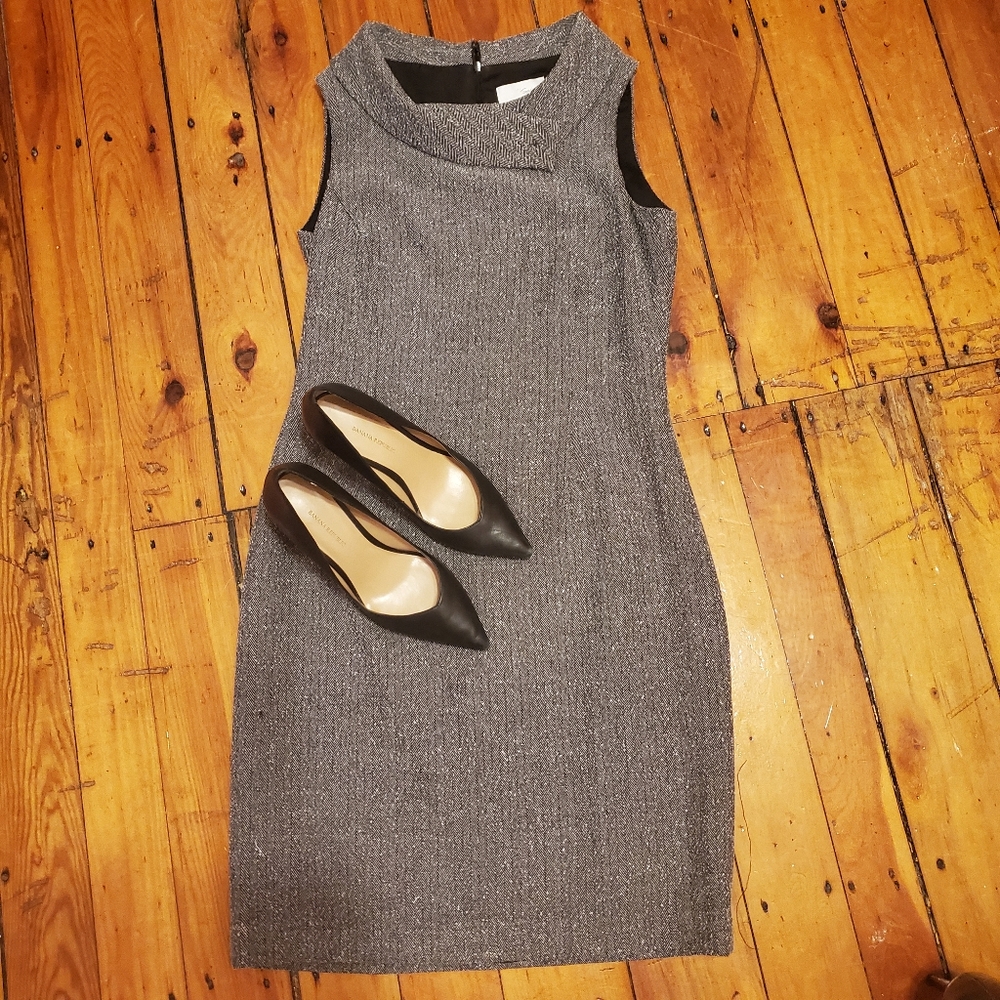 Spiegel Sz 8 Knee-Length Grey Professional Dress